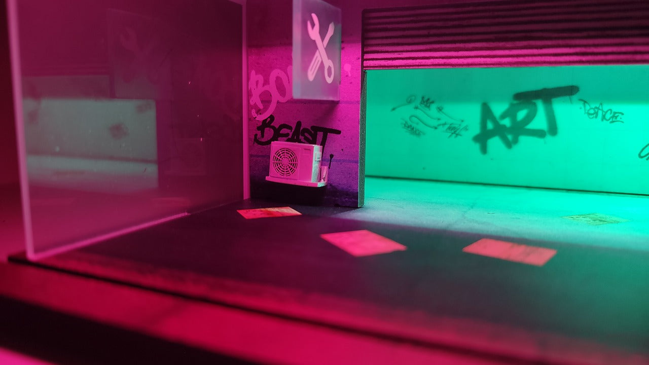 1:64 MoreArt mechanic diorama