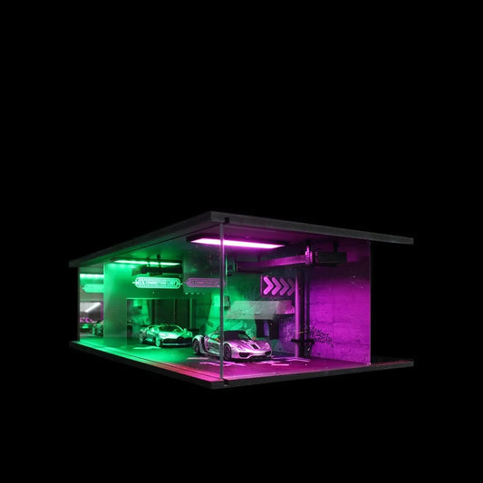 1:64 MoreArt underground garage diorama