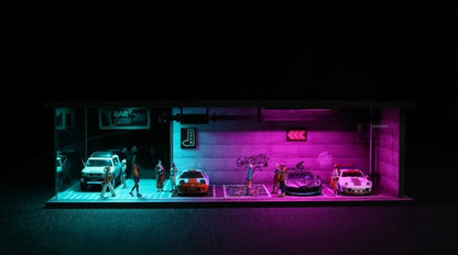 1:64 MoreArt graffiti garage diorama