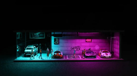 1:64 MoreArt graffiti garage diorama